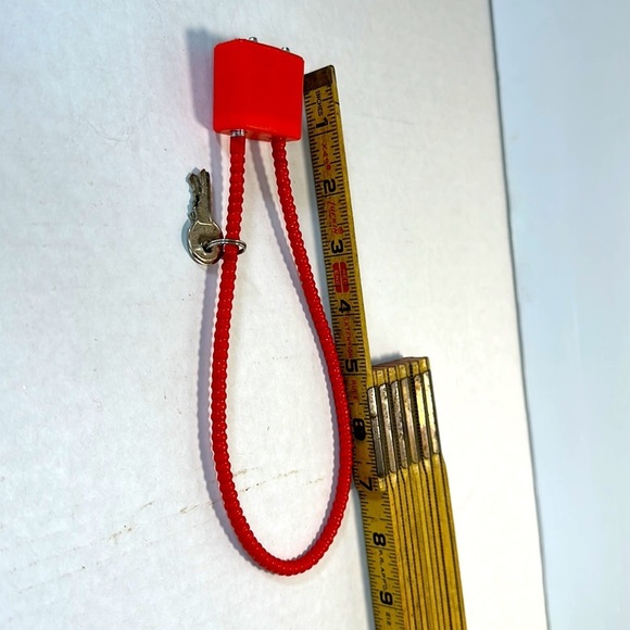 🔵 New Set of 3 Flexible Key Locks With Keys - Picture 3 of 5